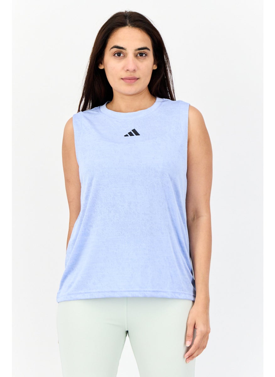 Women Sportswear Fit Sleeveless Tennis Tank Top, Lavender