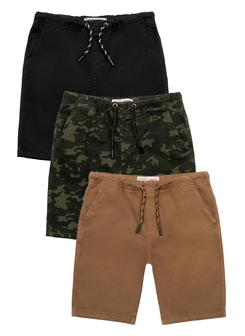 Teen Boys Three Pack Set Of Shorts