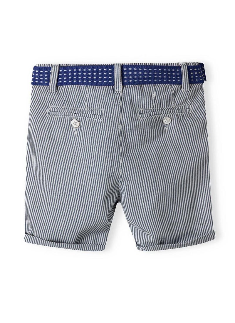 Teen Boys Belted Striped Denim Short