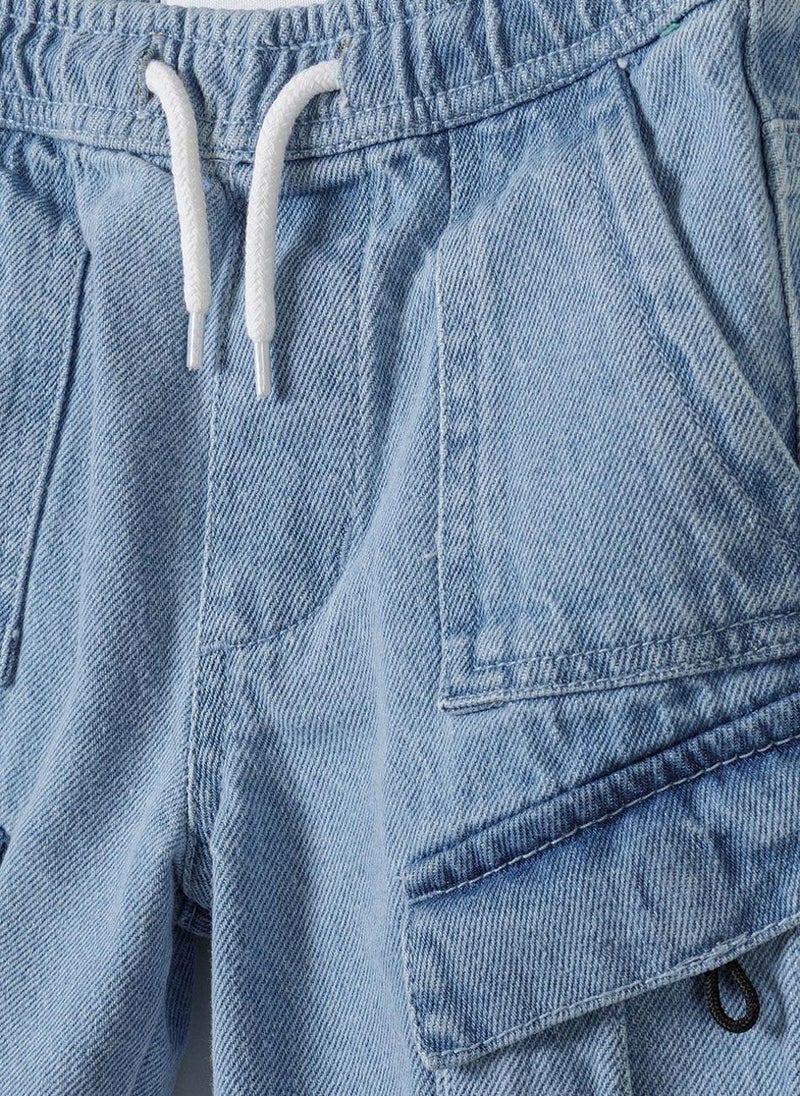 Teen Boys Denim Combat Short