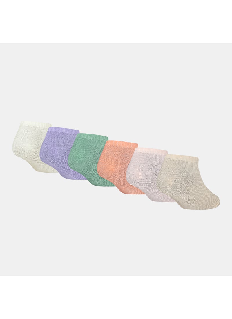 Kids' NHG Metallic Swoosh No-Show Socks (6 Pack)