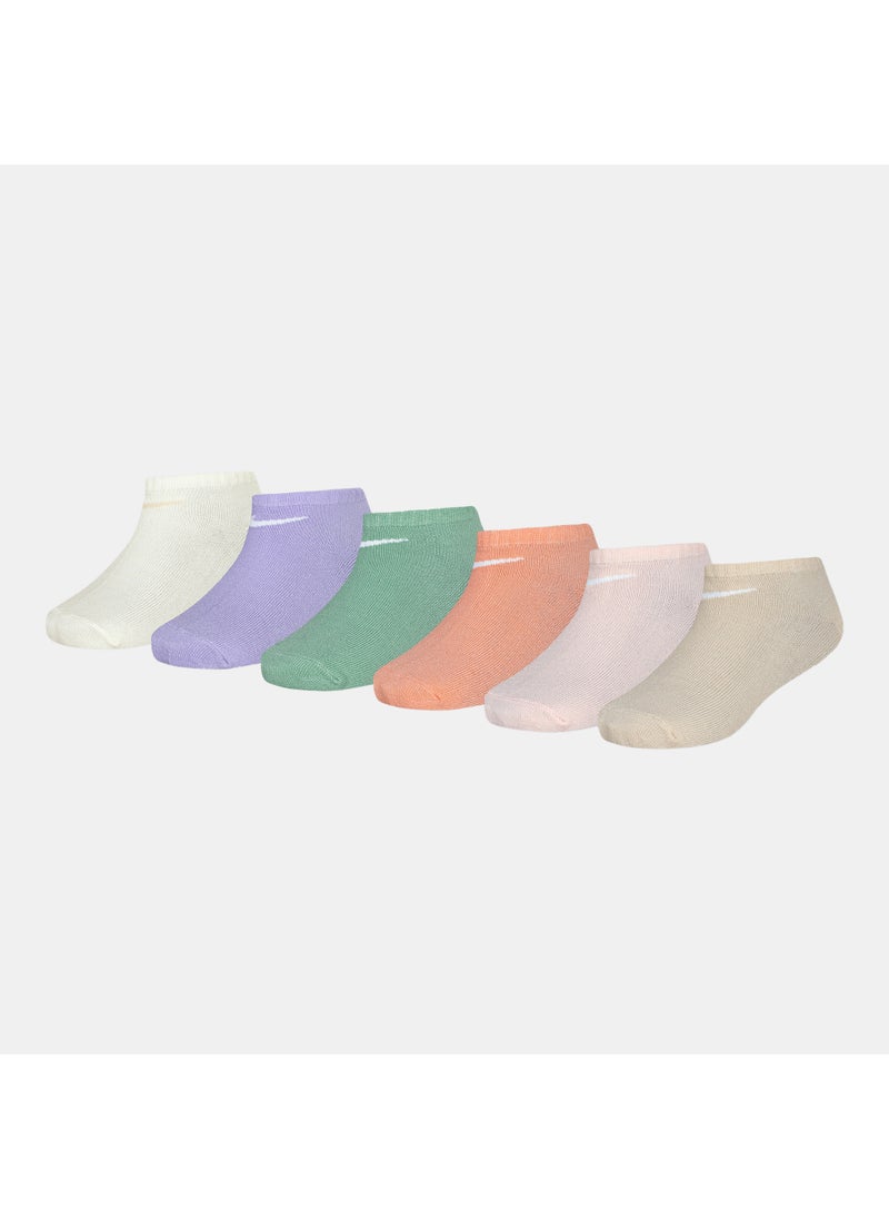 Kids' Swoosh No-Show Socks (6 Pack)