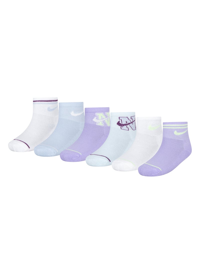 Kids' Prep In Your Step Quarter Socks (6 Pairs)