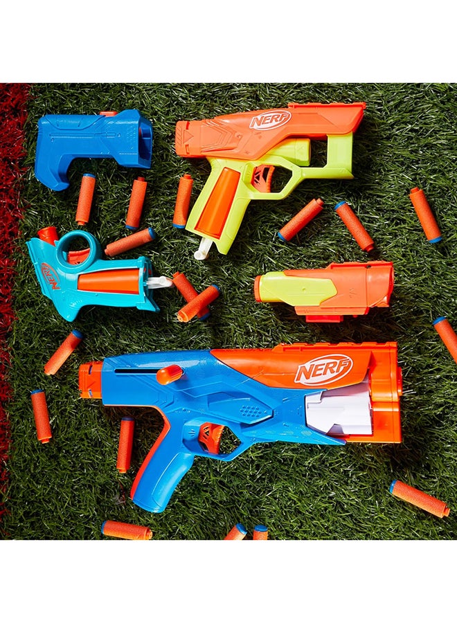 Nerf N Series Gear Up Pack, 3X Blasters, 18 Nerf N1 Darts Compatible Only with Nerf N Series Blasters, Kids Gifts, Outdoor Games, Ages 8+