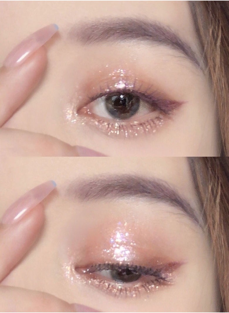 Eyeshadow Palette, Shimmer Eye Shadow Pallets for Women, 9 Colour Glitter Eye Make-Up Palettes, Gold, White, Pink Highly p i gmented Eye Shadow Palette for Girls Make Up