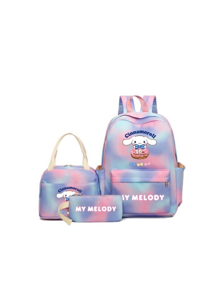 Vibrant cartoon print bag combination! Lightweight design + large-capacity partition | Fully adapted for children/student/outdoor sports - 118