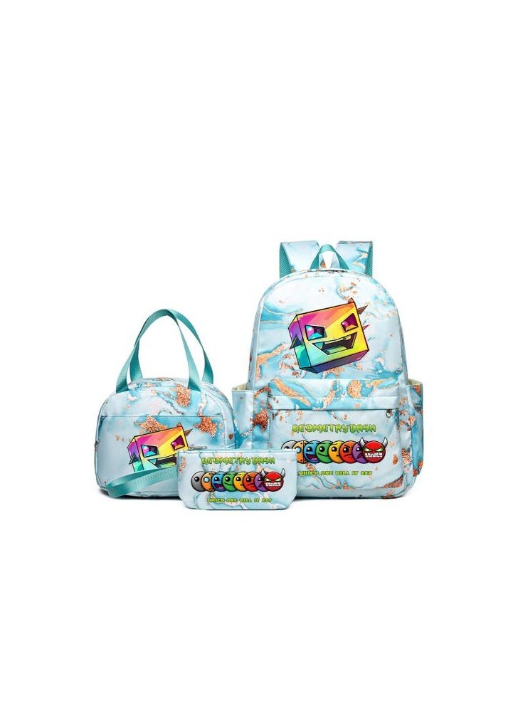 Vibrant cartoon print bag combination! Lightweight design + large-capacity partition | Fully adapted for children/student/outdoor sports - 317