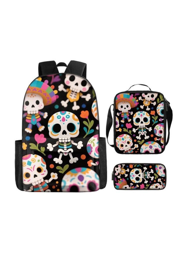 New universal cartoon new three-piece schoolbag (students, children) - 637