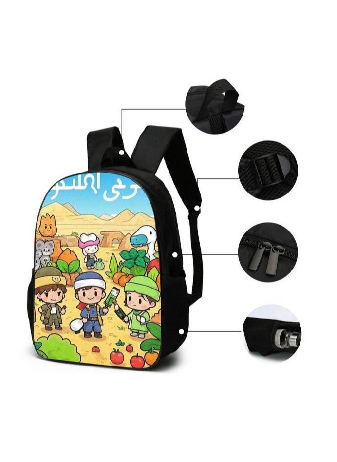 Cartoon style universal three-piece schoolbag - 634