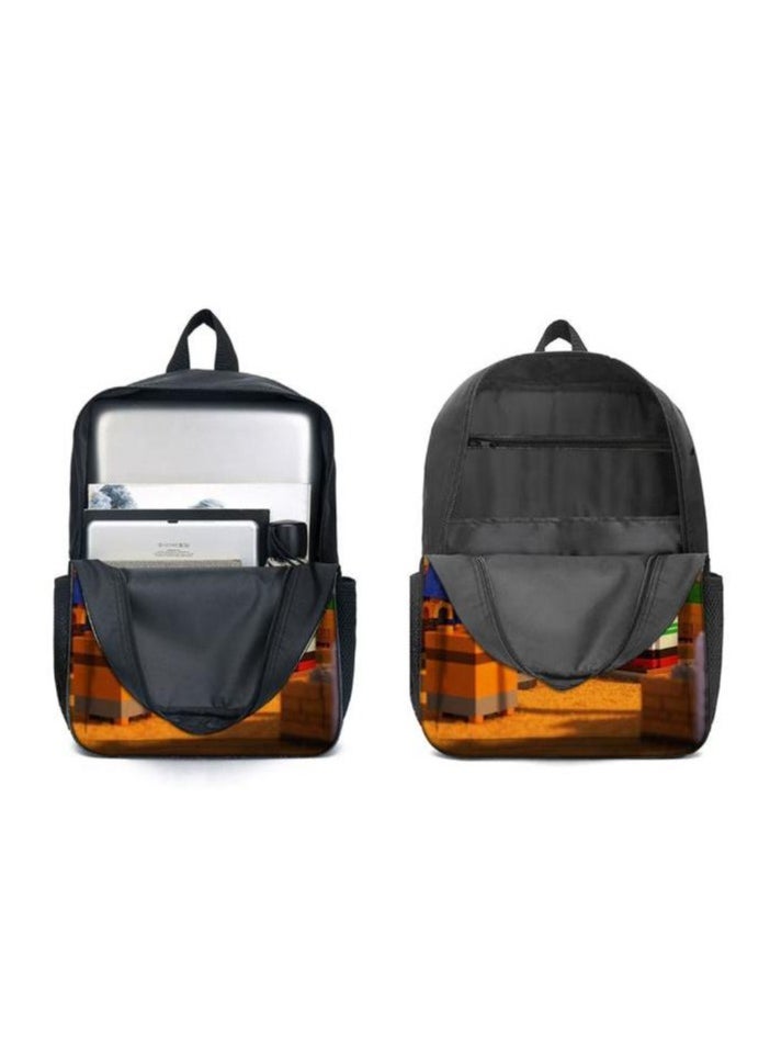 Three-piece set of cartoon characters (schoolbag, for students) - 623