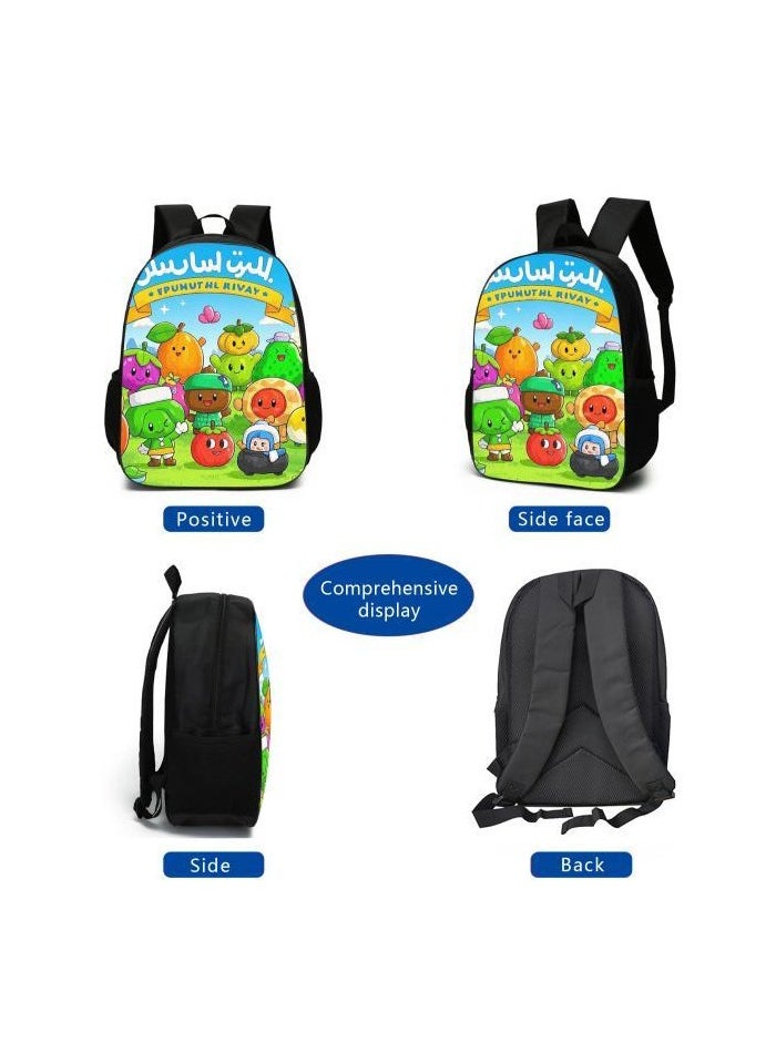 Cartoon style universal three-piece schoolbag - 879