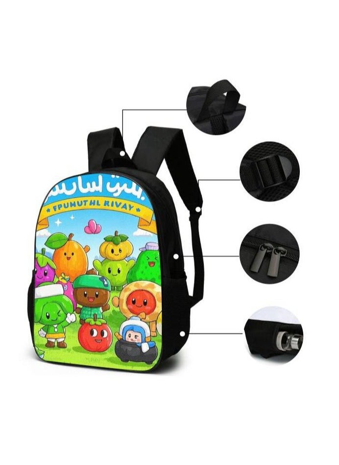 Cartoon style universal three-piece schoolbag - 879