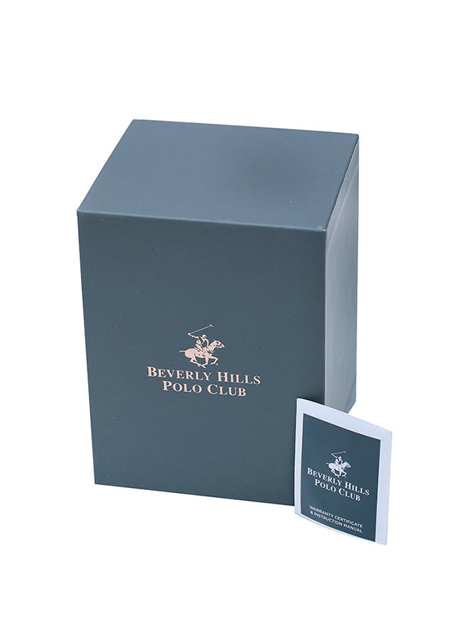 Beverly Hills Polo Club Women's Quartz Movement Watch, Analog Display and Metal Strap - BP3161X.360, Silver