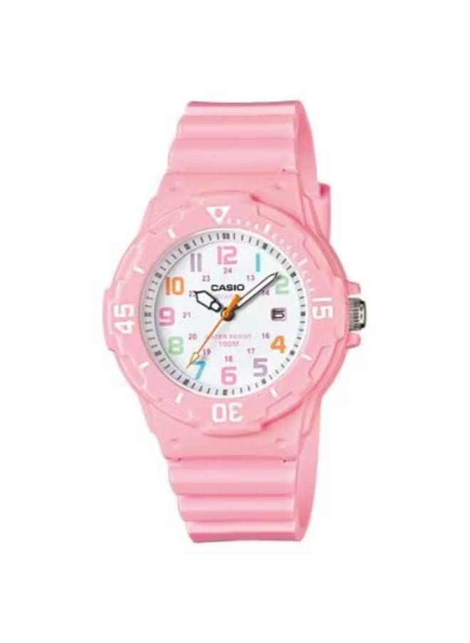 CASIO Women's Analog White Dial Watch - LRW-200H-4B2