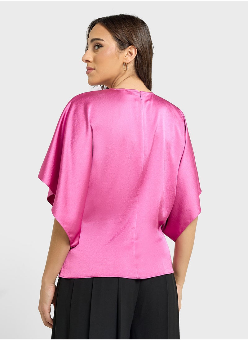Cape Sleeve Top