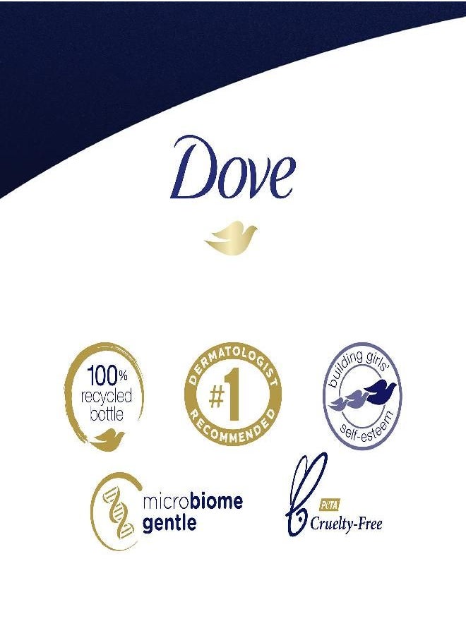 Dove Body Wash with Pump with Skin Natural Nourishers for Instantly Soft Skin and Lasting Nourishment Deep Moisture Cleanser Effectively Washes Away Bacteria While Nourishing Your Skin 34 oz 3 Count