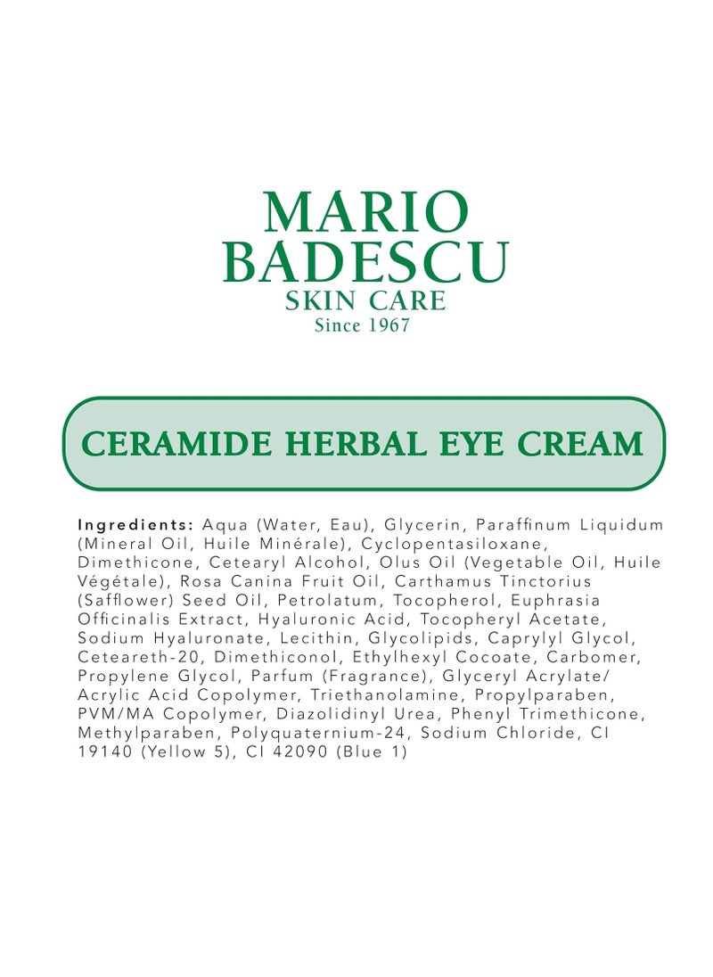 Mario Badescu Eye Cream Anti Aging and Under Eye Brightener Formulated with Rich Antioxidants, Moisturizing Eye Care Treatment for Wrinkles, Dark Circles and Puffiness