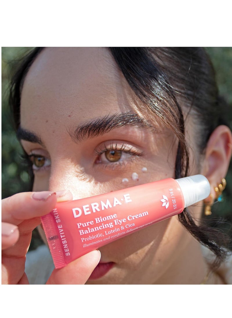 Derma E Pure Biome Balancing Eye Cream, 0.5 OZ