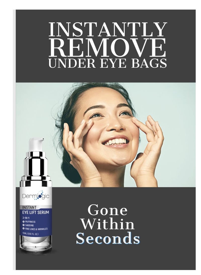 Under Eye Puffiness & Dark Circles Rapid Treatment- Instantly Reduces the Appearance of Puffy Eye Bags, Crow’s Feet, & Sagging Skin.