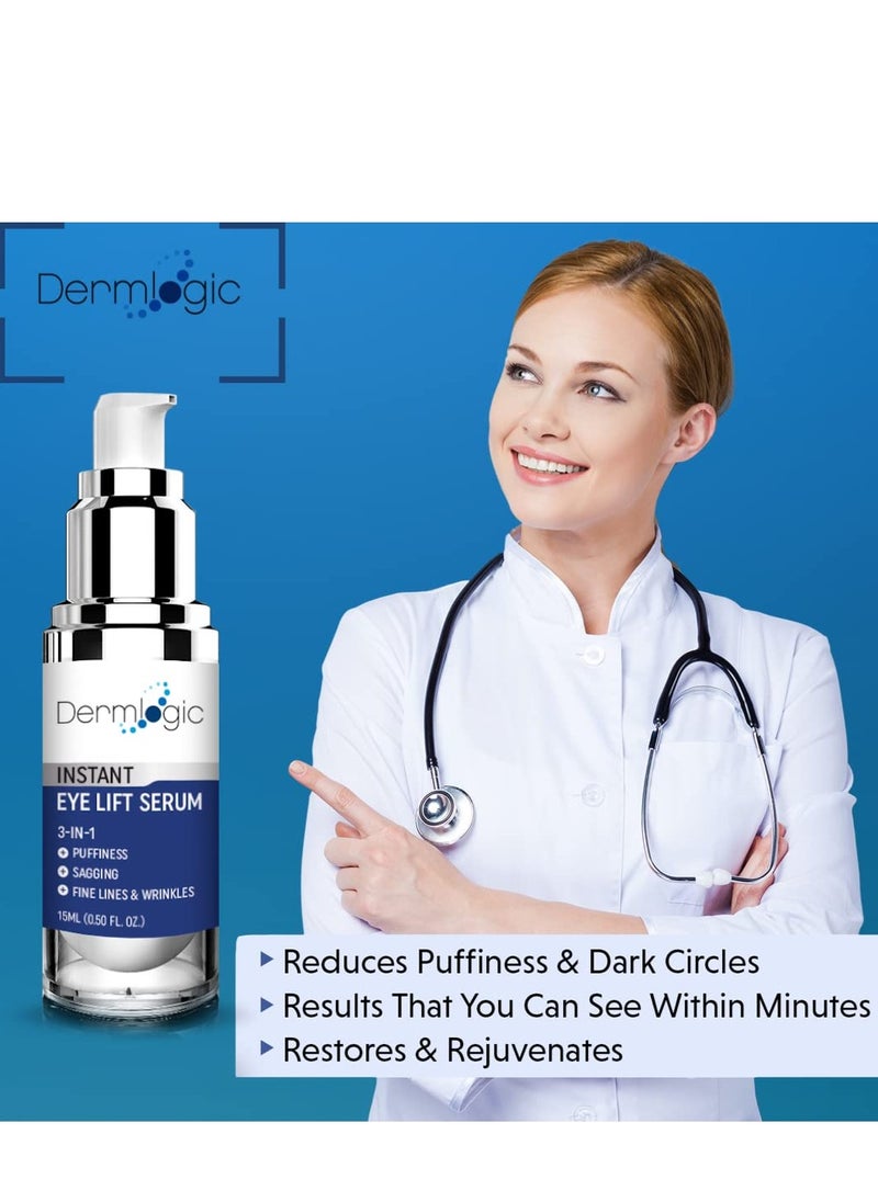 Under Eye Puffiness & Dark Circles Rapid Treatment- Instantly Reduces the Appearance of Puffy Eye Bags, Crow’s Feet, & Sagging Skin.