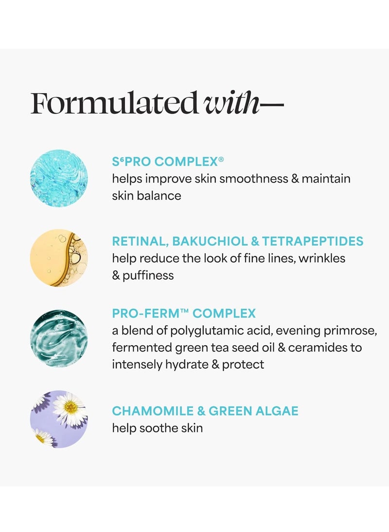 TULA Skin Care Eye Recharge + Replenish - Pro-Ferm Overnight Eye Cream with Retinal, Protects & Intensely Hydrates, Minimizes the look of Fine Lines & Wrinkles, 0.5 Fl. oz.