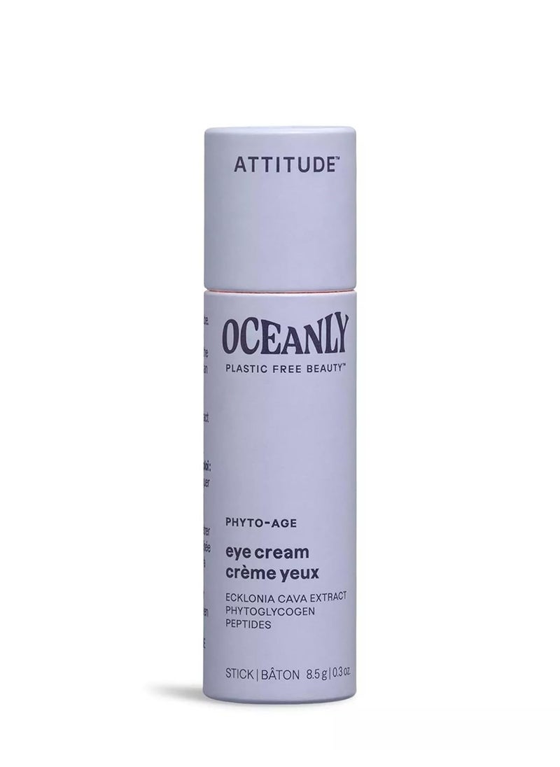 ATTITUDE Oceanly Eye Cream Stick, EWG Verified, Plastic-free, Plant and Mineral-Based Ingredients, Vegan and Cruelty-free Beauty Products, PHYTO AGE, Unscented, 0.3 Ounce