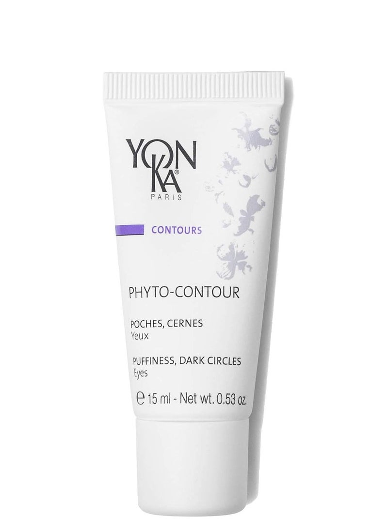 Yon-Ka Phyto-Contour Eye Cream (15 ml) Anti-Aging Under Eye Cream for Dark Circles and Puffiness, Tone and Firm with Vitamin E and Aloe Vera, Paraben-Free