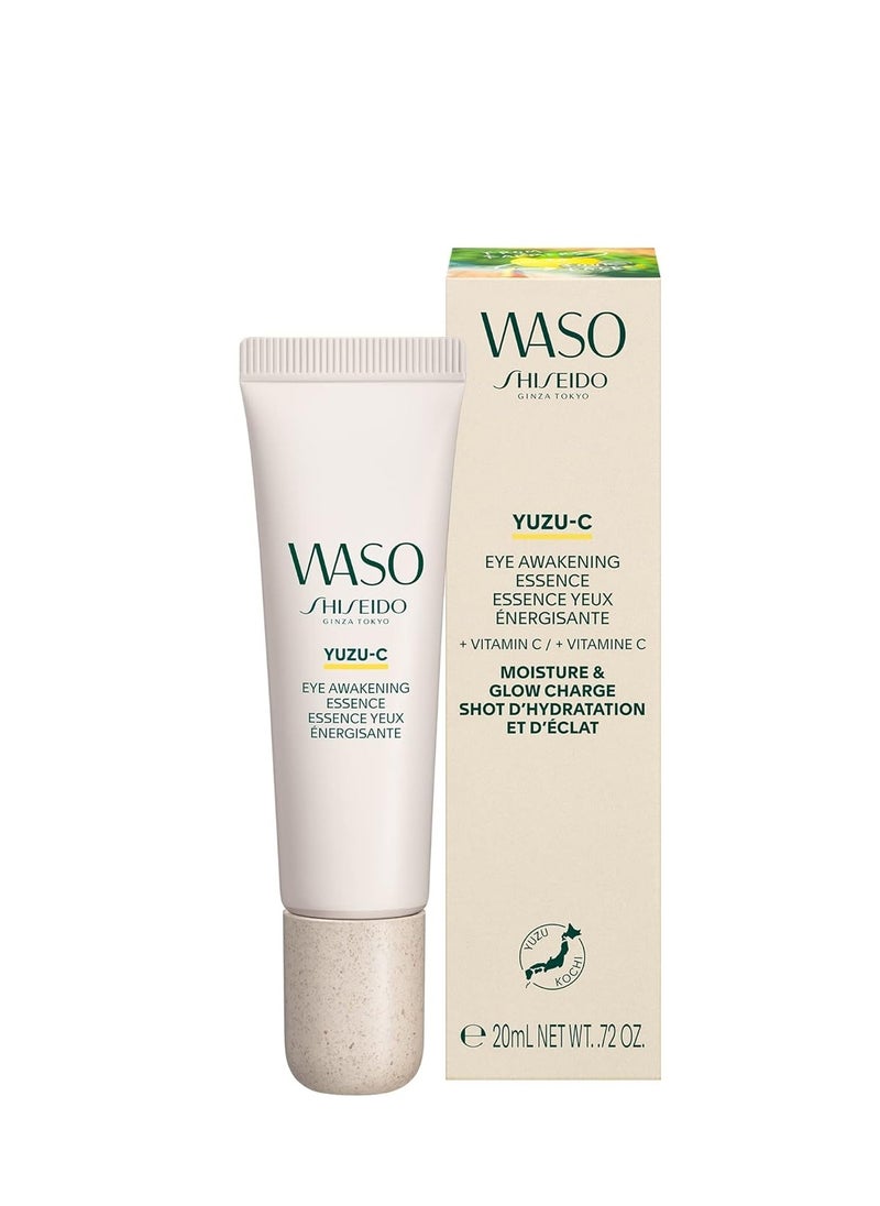Shiseido Waso YUZU-C Eye Awakening Essence - 0.72 oz - Targets Dark Circles & Puffiness - With Vitamin C - 12-Hour Hydration - Vegan, Fragrance Free & Non-Comedogenic