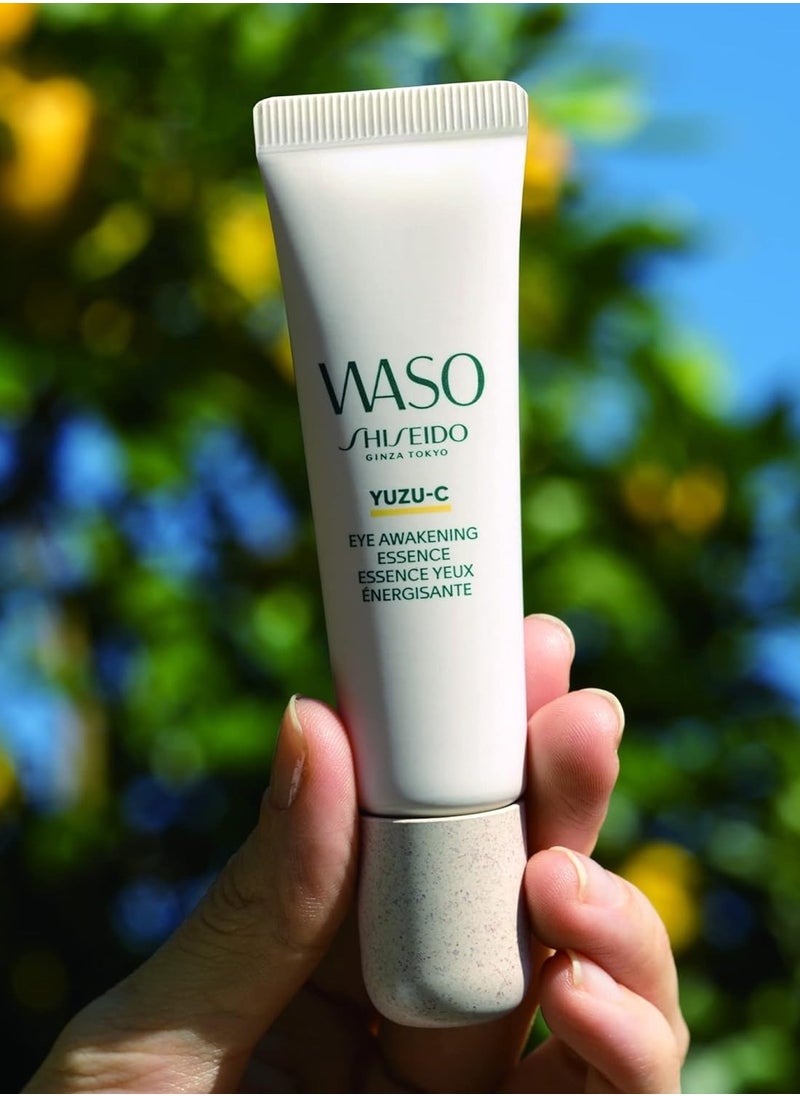 Shiseido Waso YUZU-C Eye Awakening Essence - 0.72 oz - Targets Dark Circles & Puffiness - With Vitamin C - 12-Hour Hydration - Vegan, Fragrance Free & Non-Comedogenic