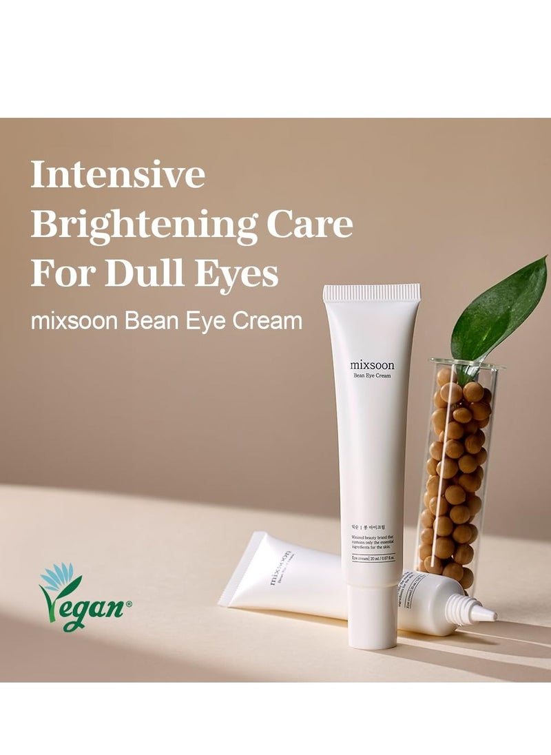 mixsoon Bean Eye cream Moisturizer With Mild Soothing Beans Korean Skin Care 0.67 fl. oz. / 20ml