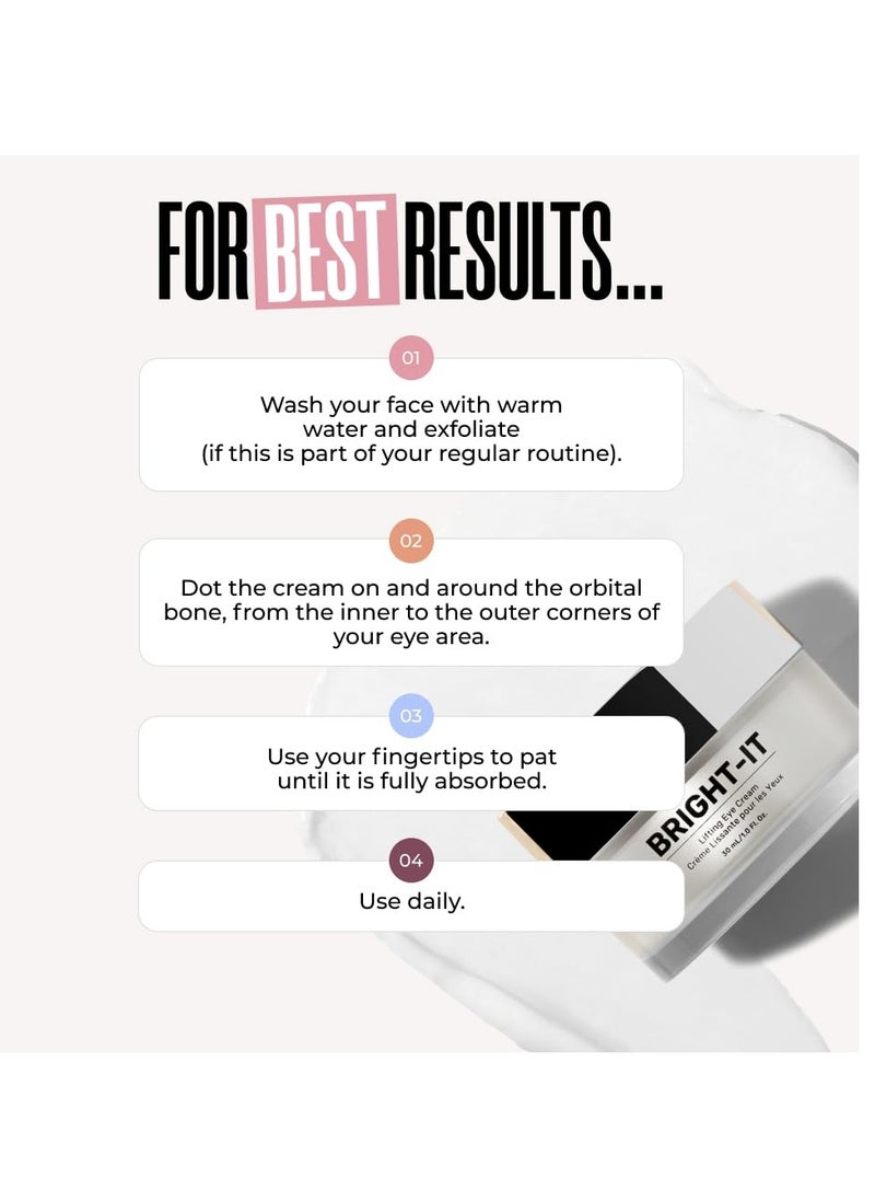 MAËLYS BRIGHT-IT Lifting Eye Cream - Under Eye Cream for Puffiness and Dark Circles
