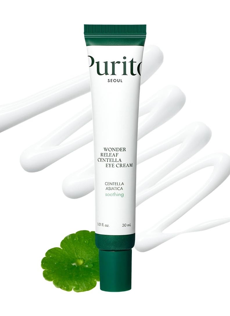 PURITO Centella Eye Cream, Korean Centella, for Sensitive Skin, Soothing, Facial Eye Cream for face, Dark Circles, Wrinkles, Puffiness, K-Beauty, Vegan & Cruelty-Free, 30ml 1fl.oz