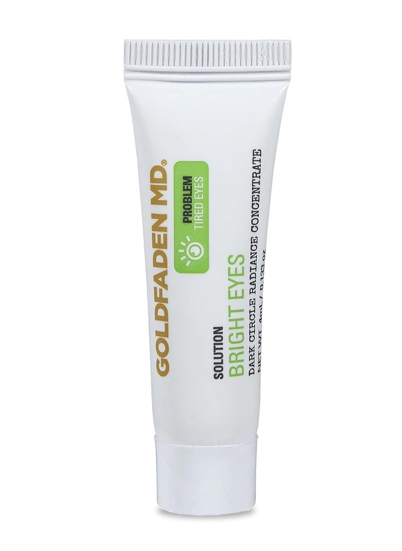 GOLDFADEN MD Bright Eyes Dark Circle Concentrate Brightening Eye Cream w/Soy Peptide, Rice Bran Extract & Arnica | May Reduce Under Eye Darkness, Puffiness & Fine Lines for a More Youthful Glow