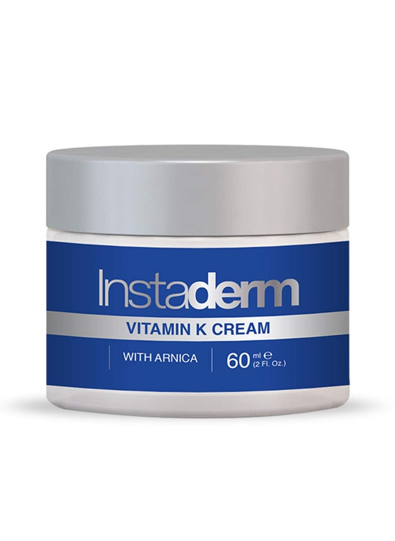 Vitamin K Cream- Bruise Healing Formula with Arnica. Dark Spot Moisturizer for Bruising, Spider Veins & Broken Capillaries. Repair Under Eye Dark Circles, & Puffiness.
