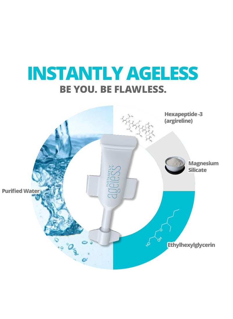 Instantly Ageless - Instant Face Lift Cream - Skin Care for Anti Aging face cream - Wrinkle Tightener - Instant Under Eye Bags Remover - Facelift in a Box of 25 Vials