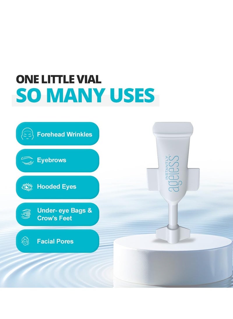 Instantly Ageless - Instant Face Lift Cream - Skin Care for Anti Aging face cream - Wrinkle Tightener - Instant Under Eye Bags Remover - Facelift in a Box of 25 Vials