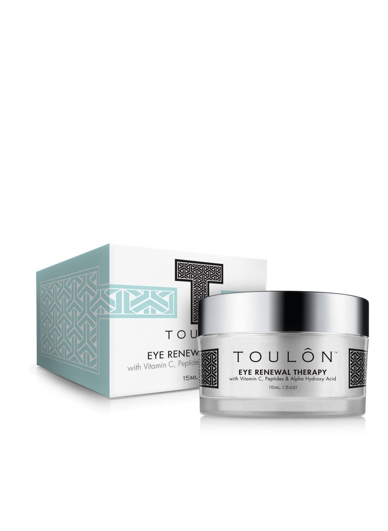 Eye Cream for Dark Circles, Puffiness and Wrinkles. Reduces Fine Lines with Vitamin C, Peptides & Alpha Hydroxy Acid. Minimizes Crows Feet, Puffy Eyes and Bags