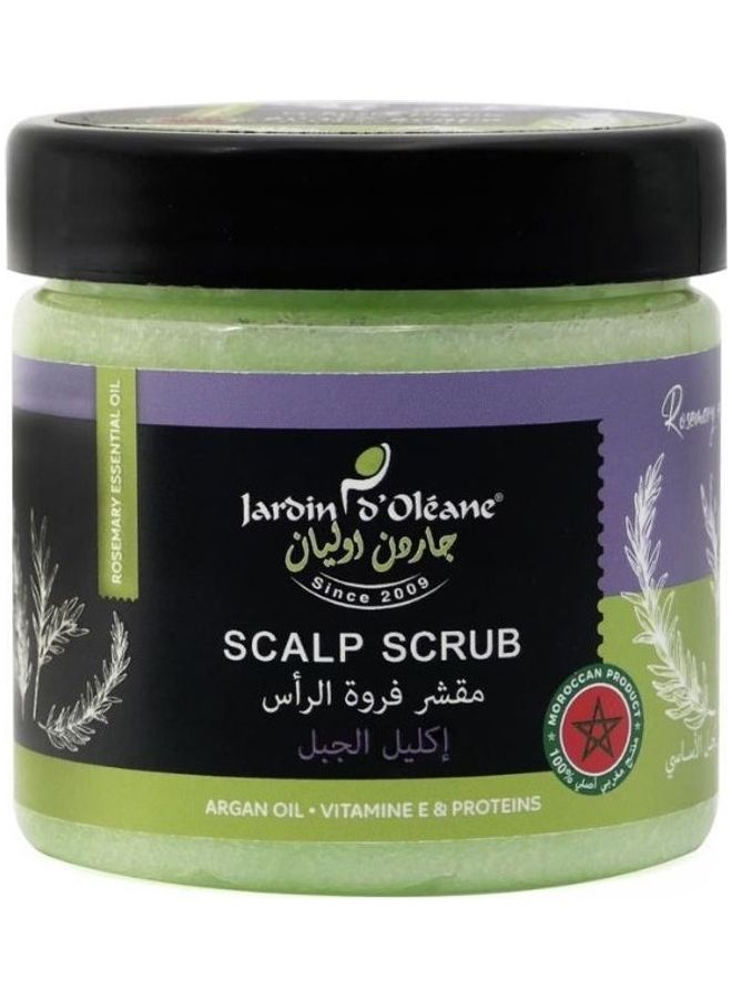 Rosmary Essential Oil Scalp Scrub with Argan Oil Vitamine E And Proteins Rosemary 250grams