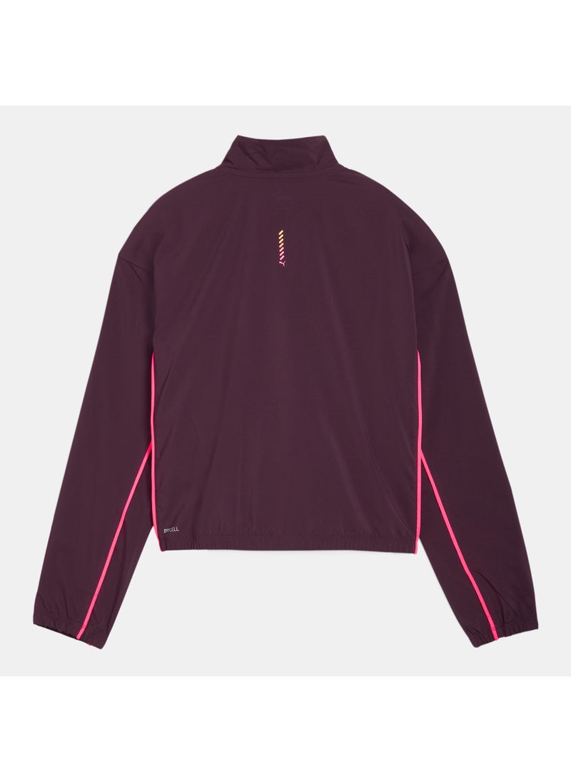 Women's Run For Her Woven 1/2-Zip Running Jacket