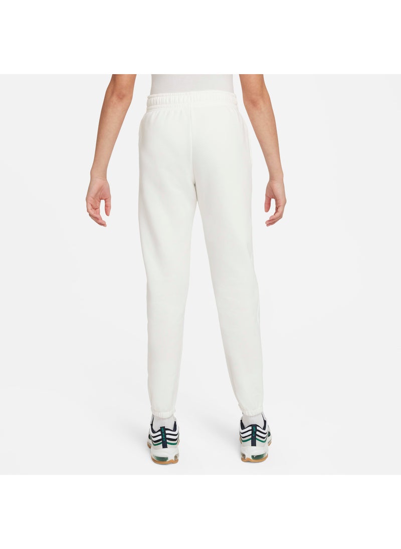Kids' Sportswear Oversized Fleece Trousers