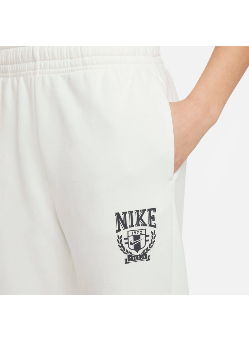Kids' Sportswear Oversized Fleece Trousers