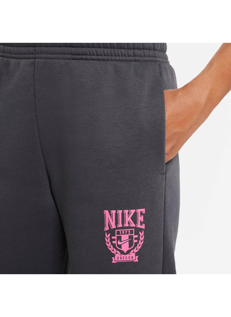 Kids' Sportswear Oversized Fleece Trousers