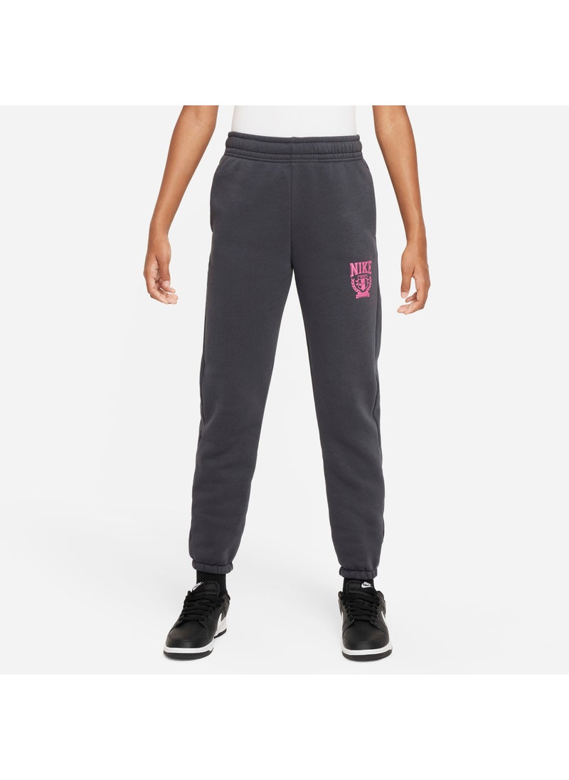 Kids' Sportswear Oversized Fleece Trousers