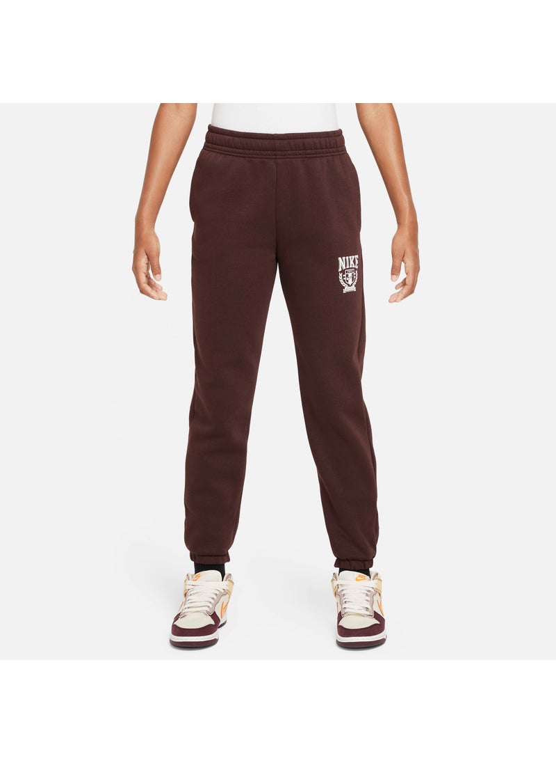 Kids' Sportswear Oversized Fleece Trousers