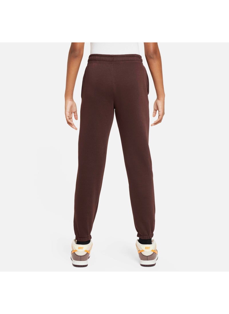 Kids' Sportswear Oversized Fleece Trousers