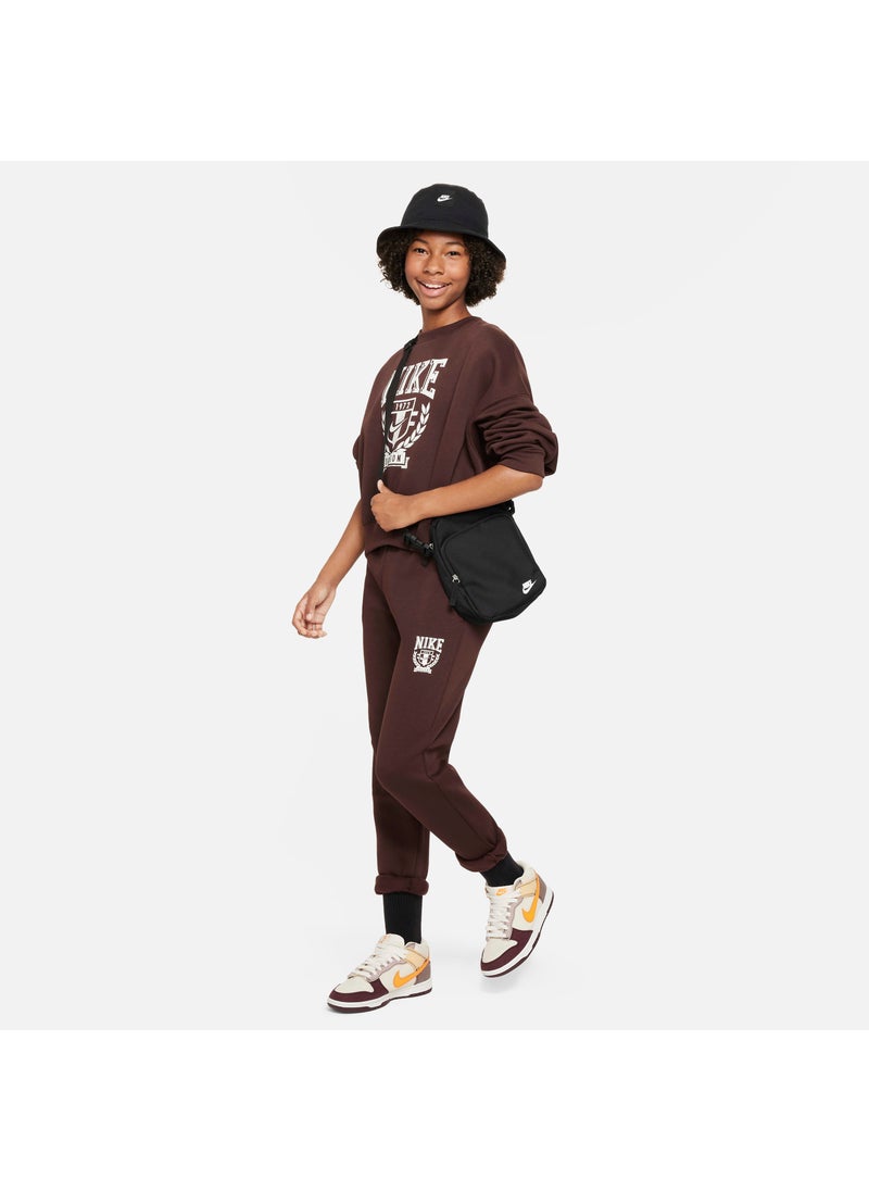 Kids' Sportswear Oversized Fleece Trousers