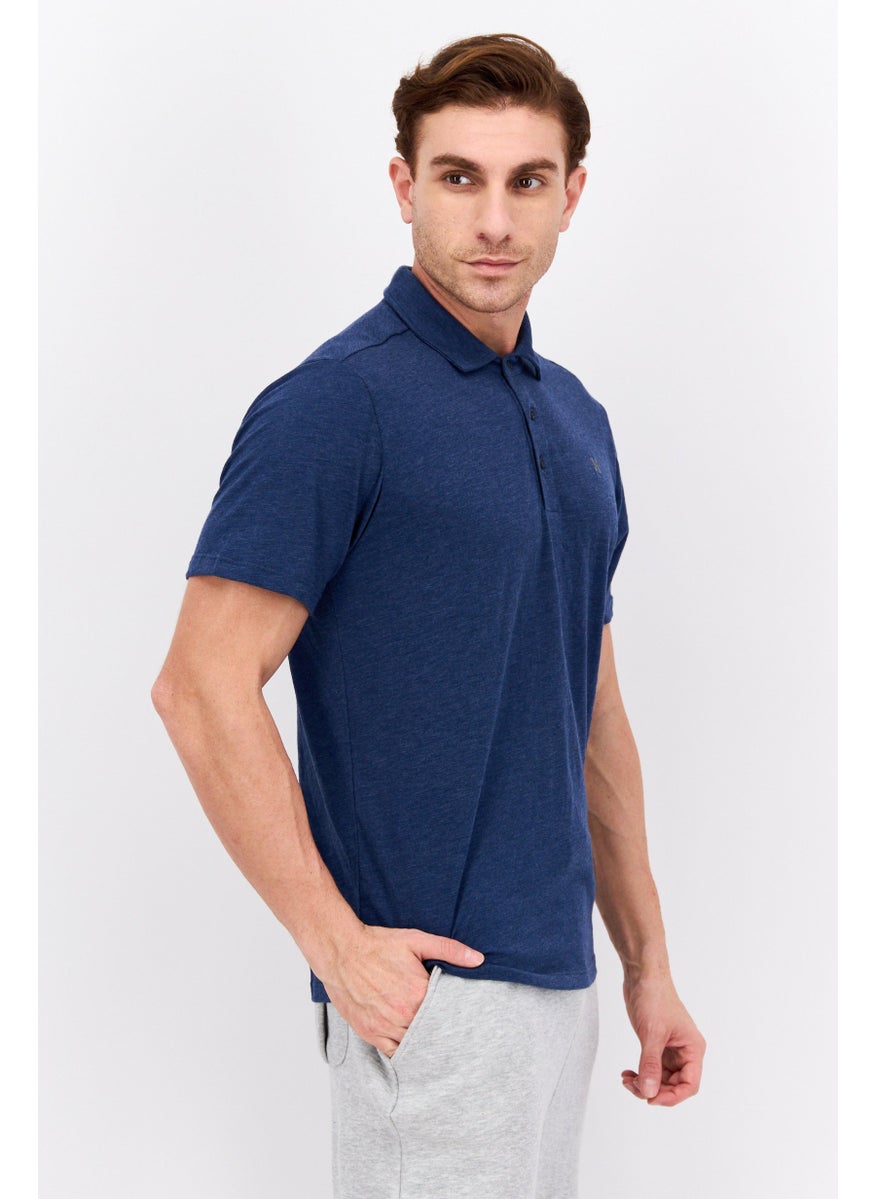 Men Sportswear Fit Short Sleeve Polo Shirt, Navy