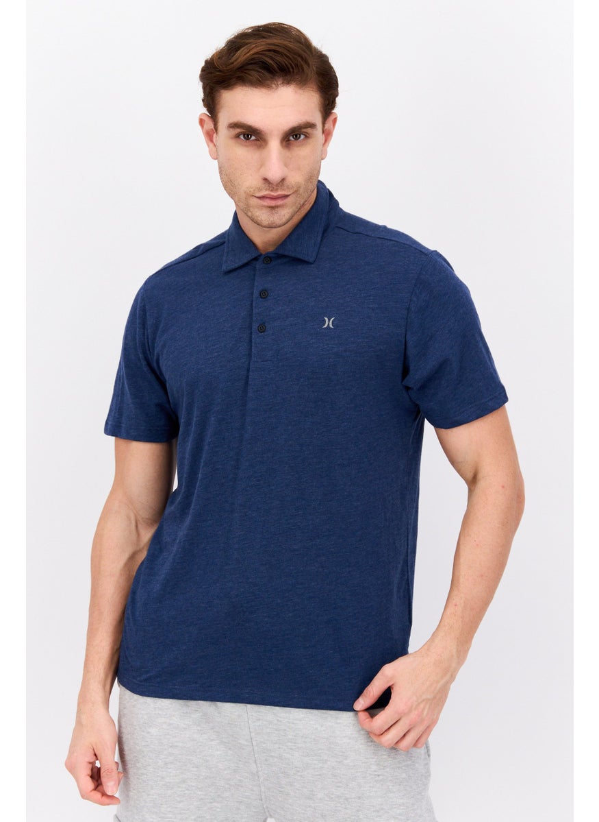 Men Sportswear Fit Short Sleeve Polo Shirt, Navy