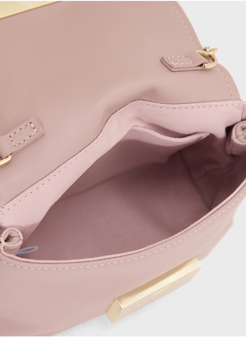 Demni Small Leather Crossbody Bag