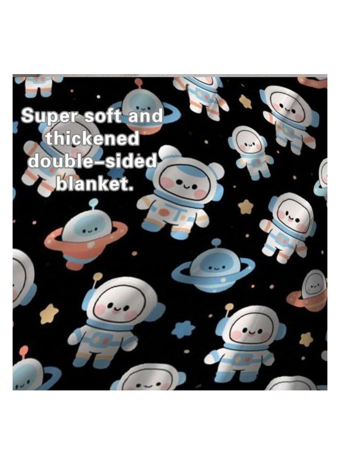 Children's or student cartoon flannel thin blanket (warm and comfortable, suitable for sleep, games) 100cm*150cm - 116